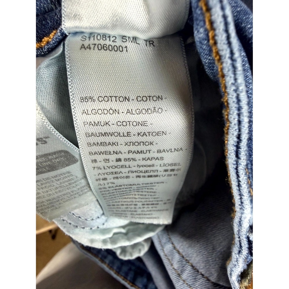 Levi's 721 High Rise Skinny Jeans Womens 28x32 Blue Denim Stretch 18882-0595 - Picture 9 of 12